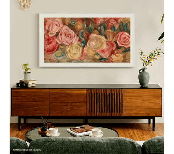 SAMSUNG The Frame LS03D 85 inch Art Mode QLED 4K HDR Smart TV (2024) - QE85LS03DA