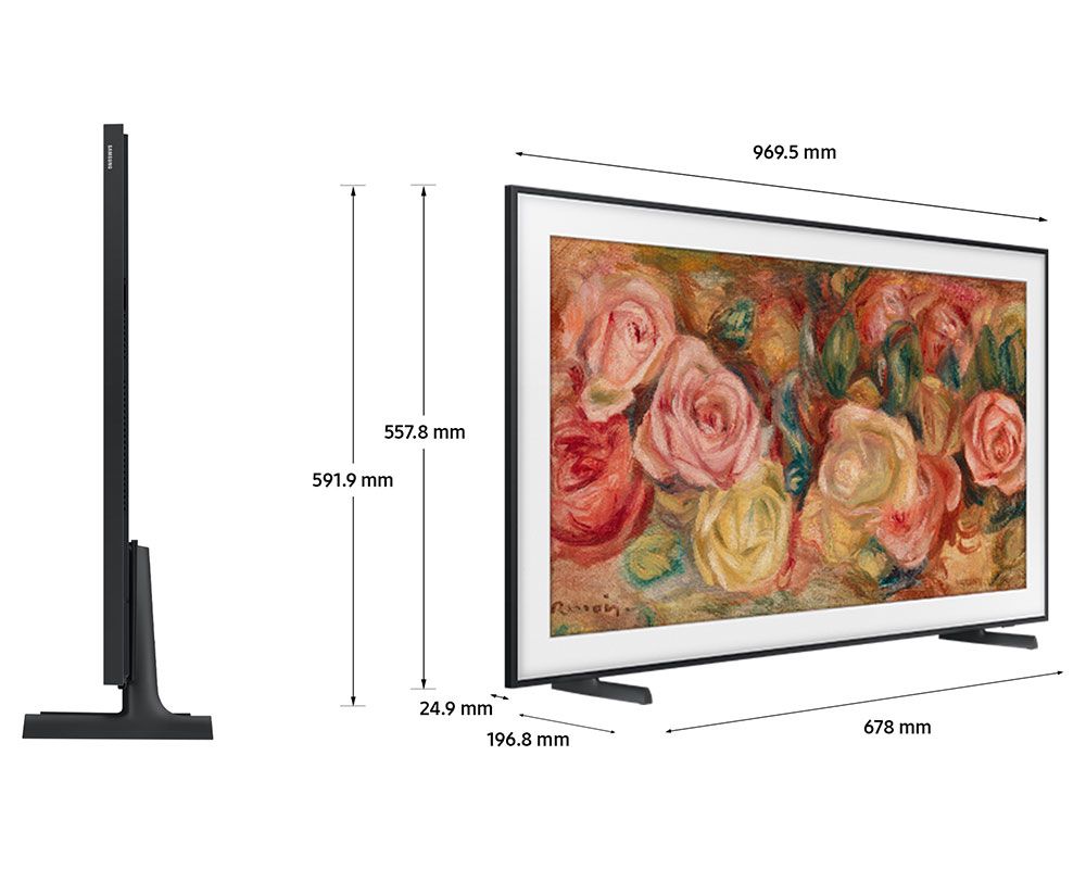 SAMSUNG The Frame LS30D 43 inch Art Mode QLED 4K HDR Smart TV (2024) - QE43LS03DA