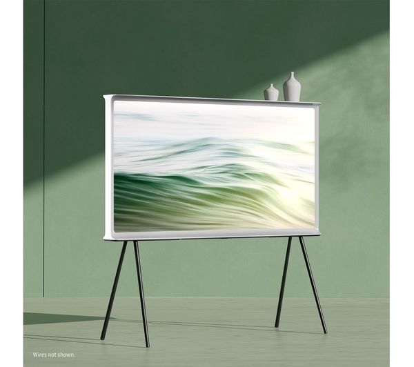 SAMSUNG The Serif QE43LS01DAUXXU 43 Smart 4K Ultra HD HDR QLED TV with Bixby & Amazon Alexa - Cloud White