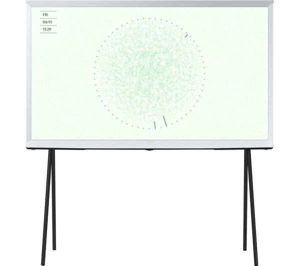 SAMSUNG The Serif QE43LS01DAUXXU 43 Smart 4K Ultra HD HDR QLED TV with Bixby & Amazon Alexa - Cloud White