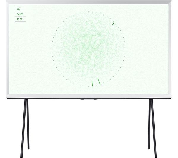 SAMSUNG The Serif QE50LS01DAUXXU 50 Smart 4K Ultra HD HDR QLED TV with Bixby & Amazon Alexa - Cloud White