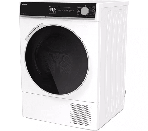 SHARP KD-NHL2S9GW2-EN 12 kg Heat Pump Tumble Dryer - White