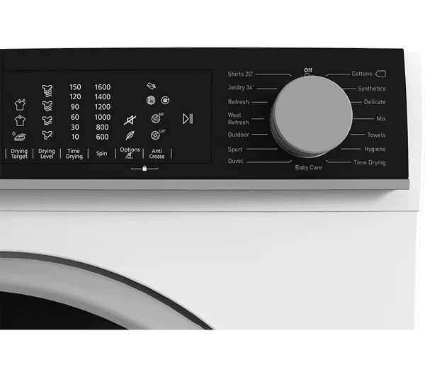 SHARP KD-NHL2S9GW2-EN 12 kg Heat Pump Tumble Dryer - White