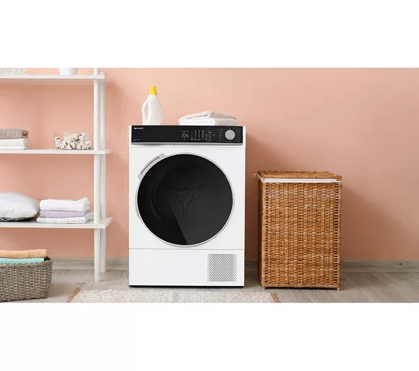 SHARP KD-NHL2S9GW2-EN 12 kg Heat Pump Tumble Dryer - White