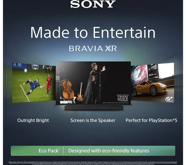 SONY BRAVIA XR A95L 55 inch QD-OLED 4K HDR Smart TV - XR55A95LU