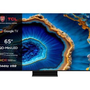 TCL 65C805K 65 Smart 4K Ultra HD HDR Mini LED QLED TV with Google Assistant & Alexa