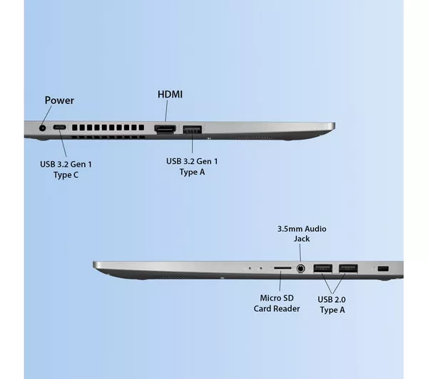 ASUS X515MA-EJ869W 15.6 Laptop - Intel® Celeron® 1 TB HDD & 128 GB SSD Silver