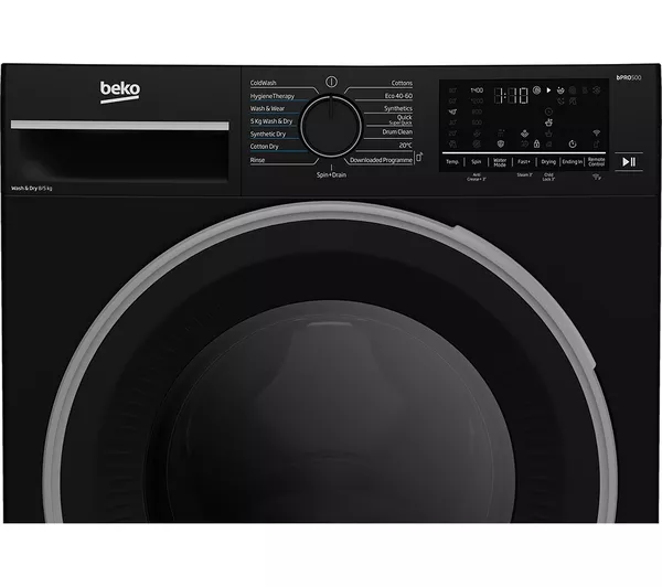 BEKO UltraFast B3D58545UB WiFi-enabled 8 kg Washer Dryer - Black