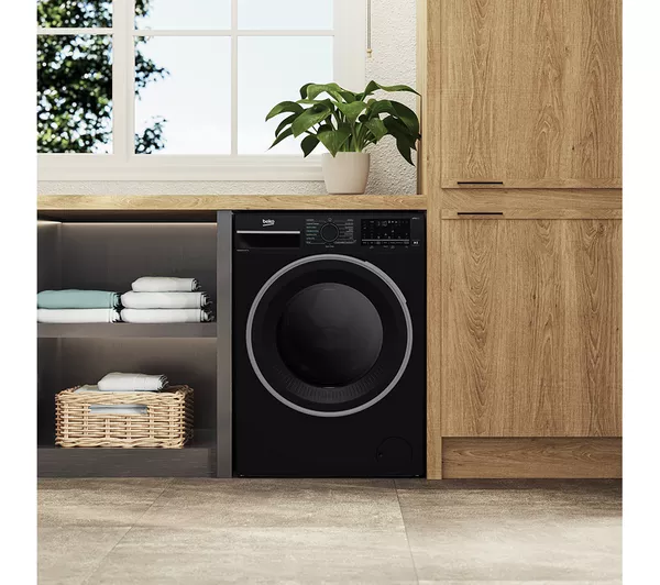 BEKO UltraFast B3D58545UB WiFi-enabled 8 kg Washer Dryer - Black