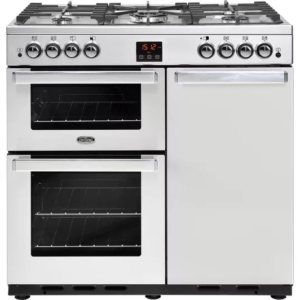 BELLING Gourmet X90G 90 cm Dual Fuel Range Cooker - Stainless Steel