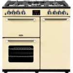 BELLING Kensington X90G Gas Range Cooker - Cream & Chrome