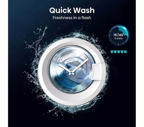 HISENSE 3 Series WD3M841BWI Integrated 8 kg Washer Dryer - White