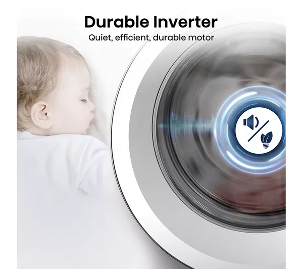 HISENSE 3 Series WD3M841BWI Integrated 8 kg Washer Dryer - White
