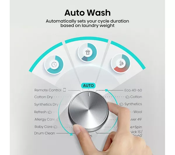 HISENSE 3S Series WD3S1043BB3 WiFi-enabled 10 kg Washer Dryer - Black