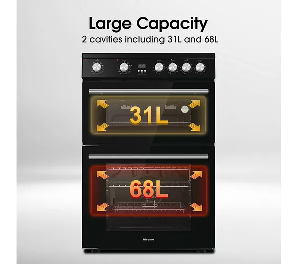 HISENSE HDE3211BIBUK 60 cm Electric Induction Cooker - Black