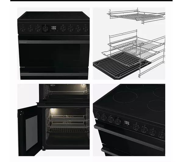 HISENSE Hi6 Max 80 50L HDCEC6C20B 60cm Electric Ceramic Cooker - Jet Black