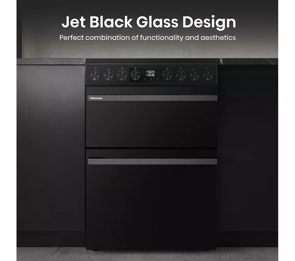 HISENSE Hi6 Max 80 50L HDCEC6C20B 60cm Electric Ceramic Cooker - Jet Black