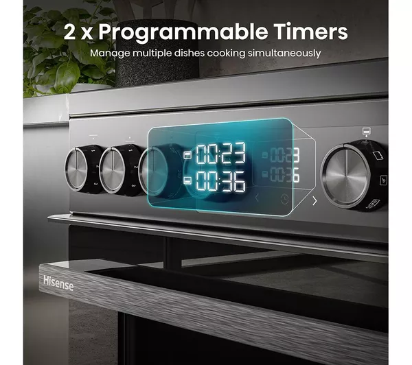 HISENSE Hi6 Max 80 50L HDCEC6C20B 60cm Electric Ceramic Cooker - Jet Black