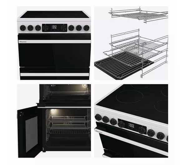 HISENSE Hi6 Max 80 50L HDCEC6C20W 60cm Electric Ceramic Cooker - White