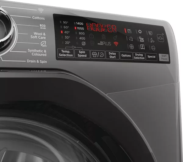 HOOVER H Wash 350 H3DPS41066TABR80 10 kg Washer Dryer - Graphite