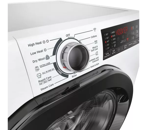 HOOVER H Wash 350 H3DPS41066TAMB80 WiFi-enabled 10 kg Washer Dryer - White