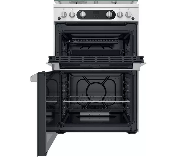 HOTPOINT HDM67G0C2CX 60 cm Gas Cooker - Inox
