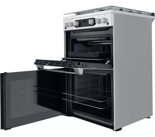 HOTPOINT HDM67G0C2CX 60 cm Gas Cooker - Inox