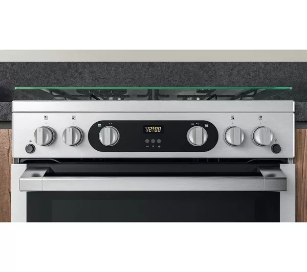 HOTPOINT HDM67G0C2CX 60 cm Gas Cooker - Inox