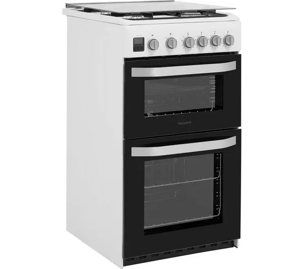 HOTPOINT Multiflow HD5G00CCW UK 50 cm Gas Cooker - White