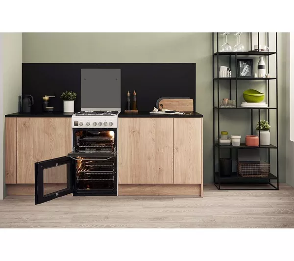 HOTPOINT Multiflow HD5G00CCW UK 50 cm Gas Cooker - White