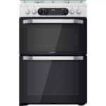 HOTPOINT Multiflow HDM67G9C2CW 60 cm Dual Fuel Cooker - White