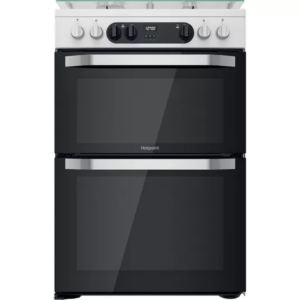 HOTPOINT Multiflow HDM67G9C2CW 60 cm Dual Fuel Cooker - White