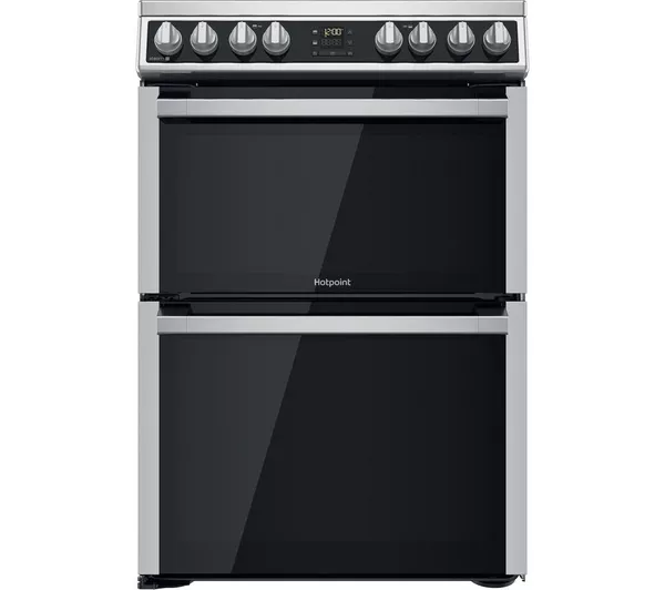 HOTPOINT Multiflow HDM67V8D2CX 60 cm Electric Ceramic Cooker - Stainless Steel