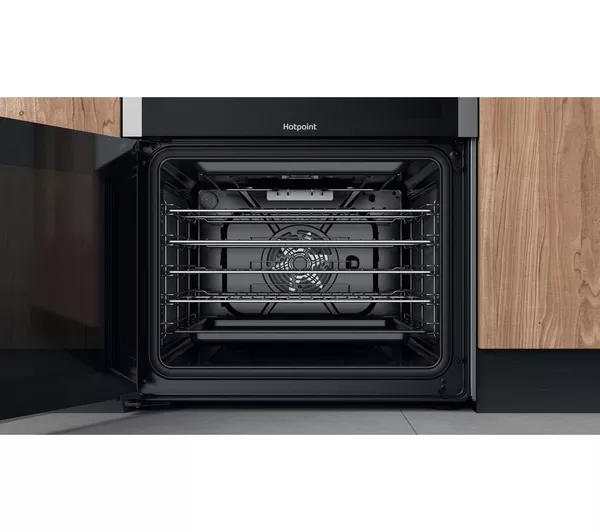 HOTPOINT Multiflow HDM67V8D2CX 60 cm Electric Ceramic Cooker - Stainless Steel