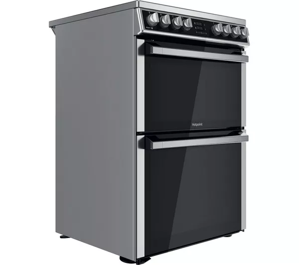 HOTPOINT Multiflow HDM67V8D2CX 60 cm Electric Ceramic Cooker - Stainless Steel