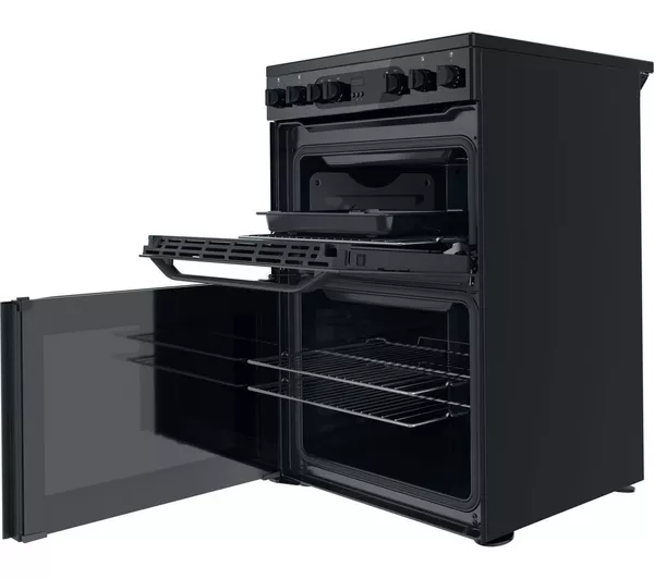 HOTPOINT Multiflow HDM67V9CMB 60 cm Electric Ceramic Cooker - Black