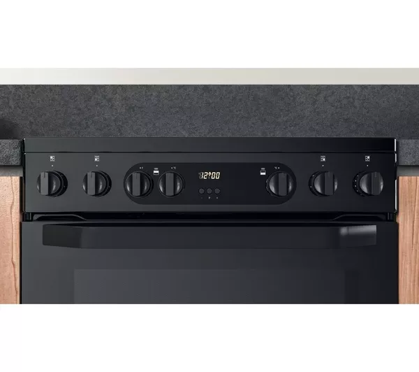 HOTPOINT Multiflow HDM67V9CMB 60 cm Electric Ceramic Cooker - Black
