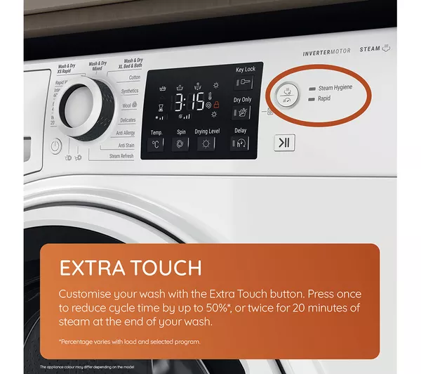 HOTPOINT NDB 9635 W UK 9 kg Washer Dryer - White