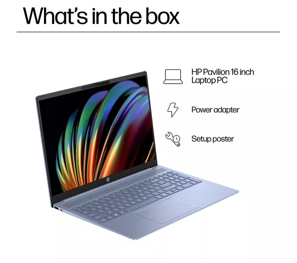 HP Pavilion 16-af0505sa 16 Laptop - Intel® Core™ Ultra 5 512 GB SSD Sky Blue