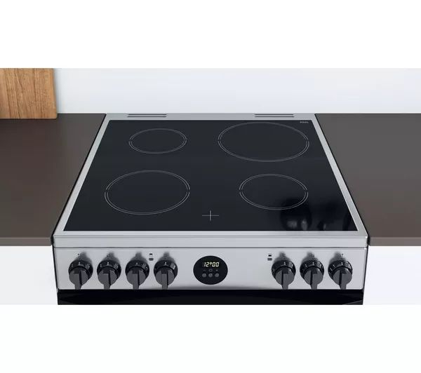 INDESIT ID67V9HCX 60cm Electric Ceramic Cooker - Stainless Steel
