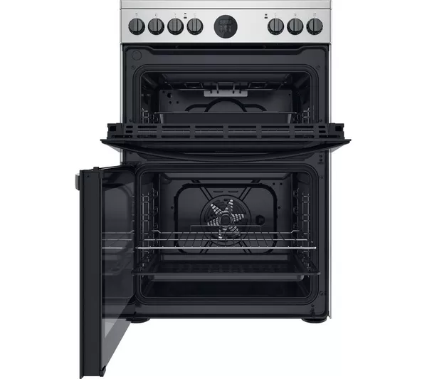 INDESIT ID67V9HCX 60cm Electric Ceramic Cooker - Stainless Steel