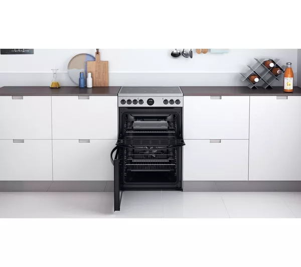 INDESIT ID67V9HCX 60cm Electric Ceramic Cooker - Stainless Steel