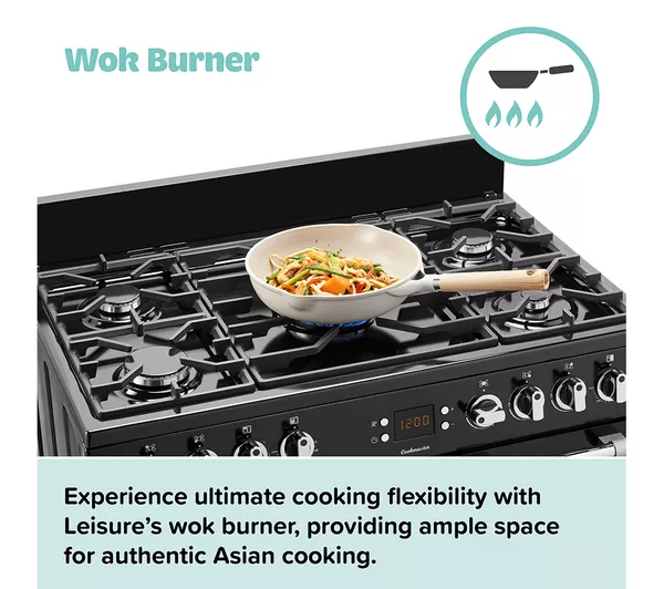 LEISURE Cookmaster CK110F232K Dual Fuel Range Cooker - Black
