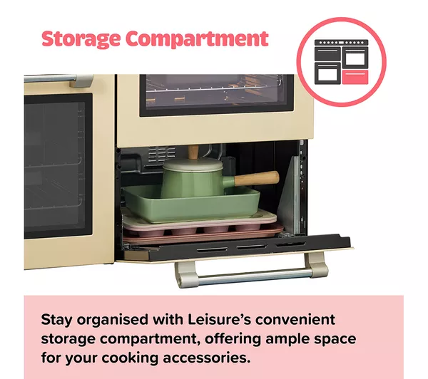 LEISURE Cookmaster CK110F232K Dual Fuel Range Cooker - Black