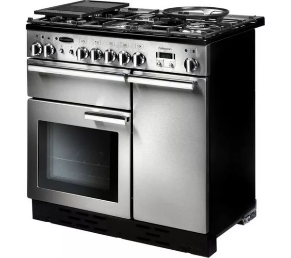 RANGEMASTER Professional 90 Dual Fuel Range Cooker - Stainless Steel