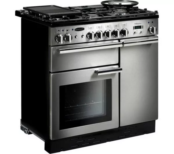 RANGEMASTER Professional 90 Dual Fuel Range Cooker - Stainless Steel