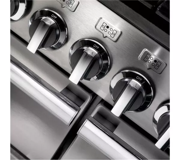 RANGEMASTER Professional 90 Dual Fuel Range Cooker - Stainless Steel