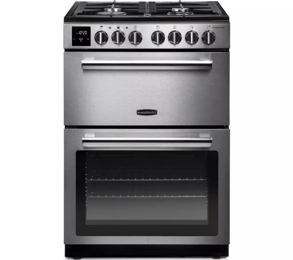 RANGEMASTER Professional Plus PROPL60DFFSS C 60 cm Dual Fuel Cooker - Stainless Steel & Chrome
