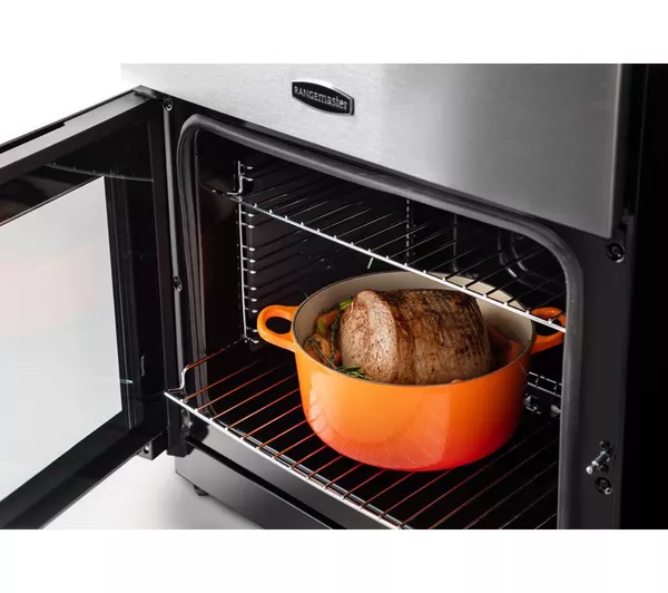 RANGEMASTER Professional Plus PROPL60DFFSS C 60 cm Dual Fuel Cooker - Stainless Steel & Chrome
