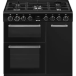 SMEG BG93GMBL Concert 90 cm Dual Fuel Range Cooker - Black